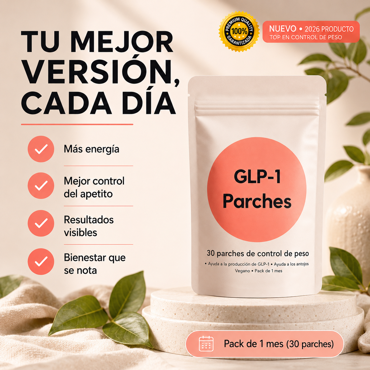 Parches GLP-1 x30 — Menos apetito, más resultados